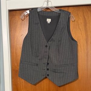 a new day Charcoal Pinstripe Men's Vest